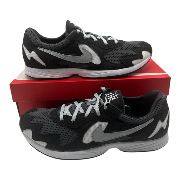 Nike Air Streak Lite Shoes Men's Size‎ 10.5 Black Wolf Grey Sneakers CD4387-001